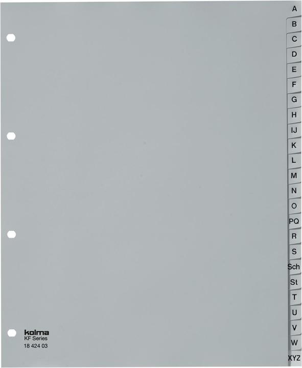 Produktbild Kolma Register A4 XL strong A-Z 24-teilig grau
