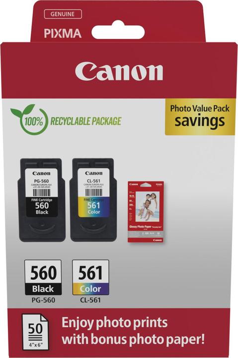 Canon PG-560/CL-561 (M, BK, C, Y)