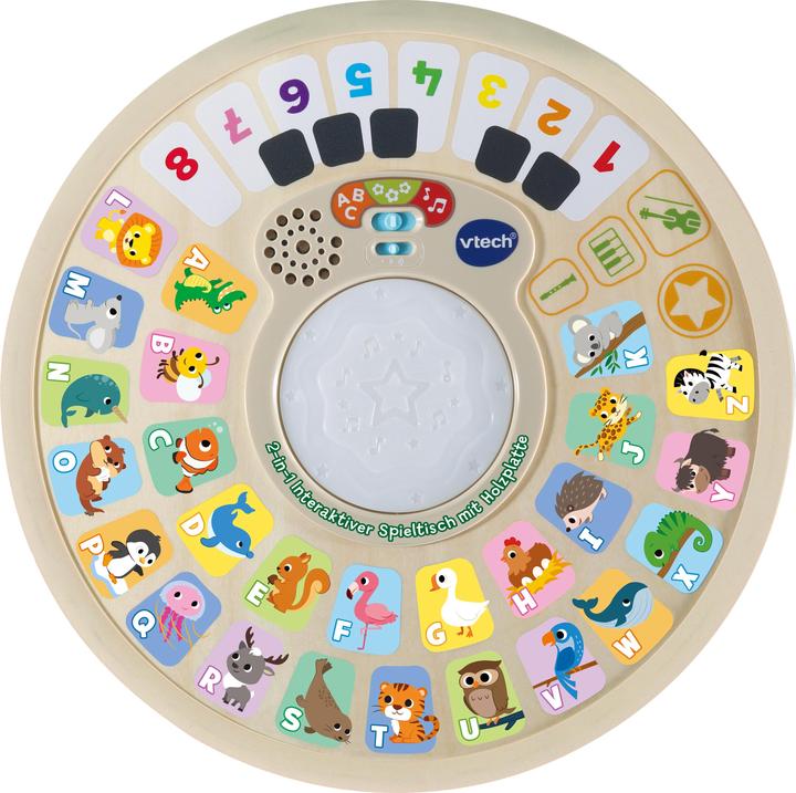 Produktbild VTech 2-in1 Interaktiver Spieltisch Holzplatte (Deutsch)