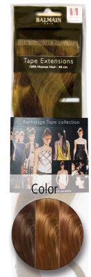 Balmain Tapeextensions 40cm warm caramel 2 Stück Echthaar (Warm Caramel, 40 cm)