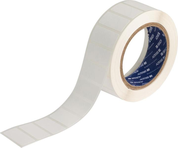 Actual product image Brady J40-137-2475, Inkjet polyester film, white, matt, 50.80 x 25.40 mm, permanent (750 E.)