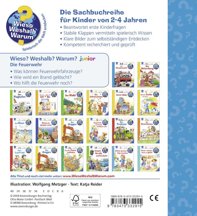 Produktbild Ravensburger Die Feuerwehr (Deutsch, Katja Reider, 2011)