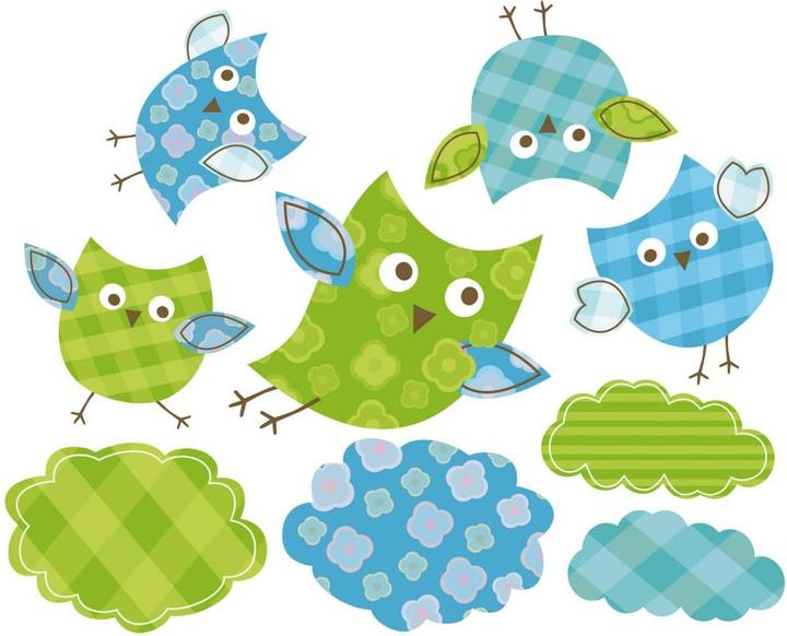 Produktbild Trenddeko Lustige Tiere Set 02 (Muster) (60 x 49 cm, 120 x 97 cm, 120 x 81 cm)