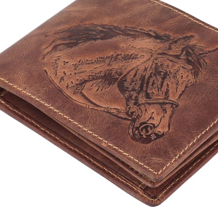 Actual product image Greenburry Vintage Sternzeichen Geldbörse Leder 12 cm