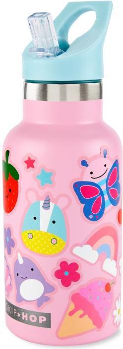 Actual product image Skiphop Sports bottle with pink sticker (350 ml)
