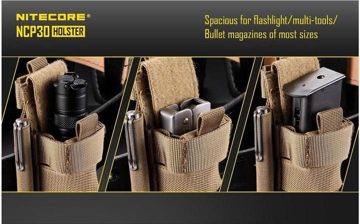 Actual product image Nitecore Nylon holster NCP30 - black