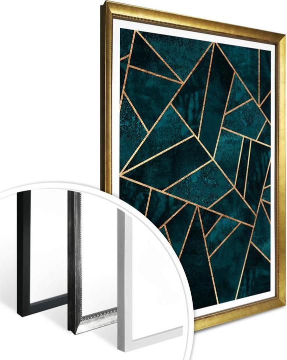 Produktbild Trenddeko Blau-grüner Edelstein (80 x 100 cm)