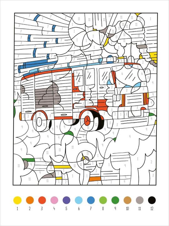 Actual product image My Big Colour-by-Number Book - Vehicles
