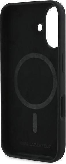 Produktbild Karl Lagerfeld KLHMP16MSKCHPPLK iPhone 16 Plus czarny/black HC MagSafe Sil Double Heads Print (Apple iPhone 16 Plus)