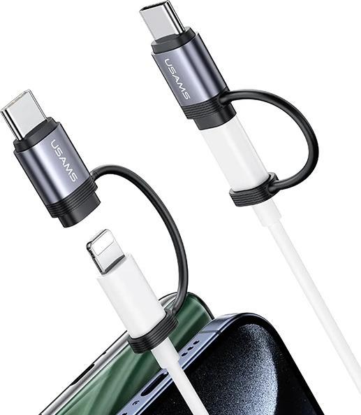 Image du produit Usams Adaptateur AU17 Lightning - USB-C 30W stalowy/aluminium SJ677LN01 (US-SJ677) (USB Type C, Lightning)