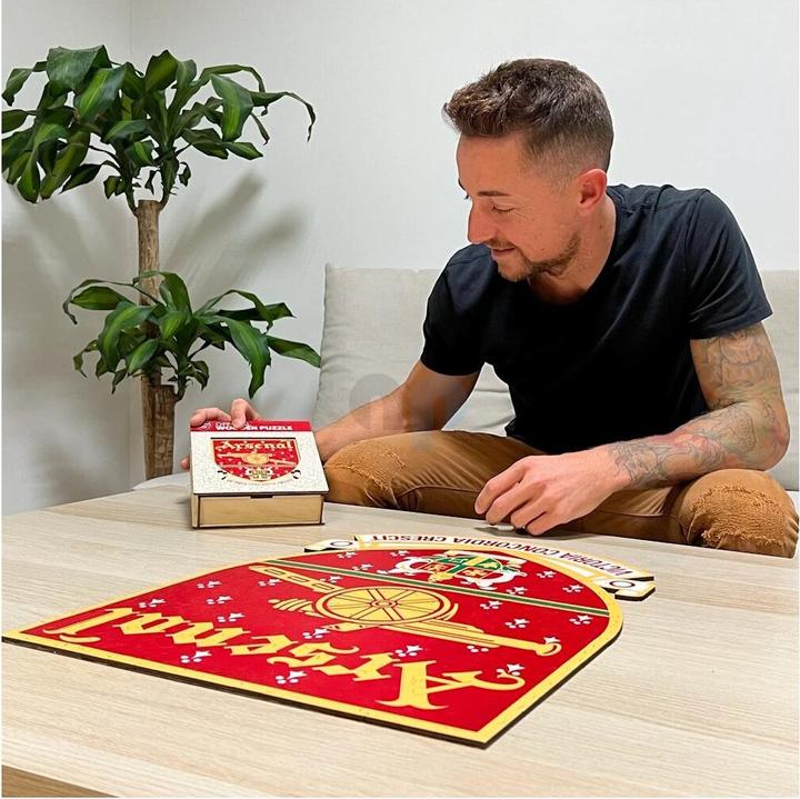 Produktbild Iconic Arsenal FC - Retro Logo - Holz Puzzle Grösse L (500 Teile) (500 Teile)