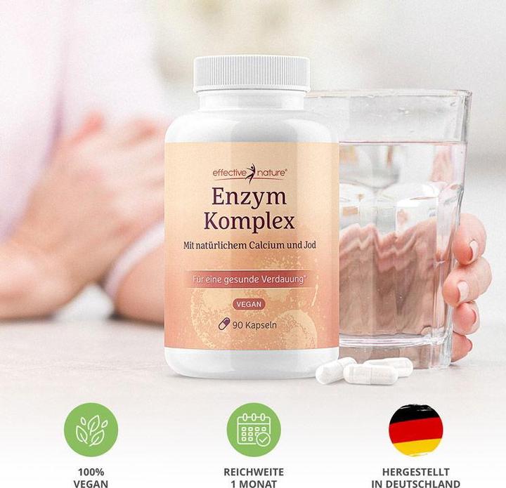 Actual product image Effective Nature Enzym Komplex mit Calcium (90 Piece, Capsules)