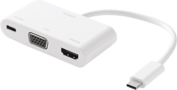 Deltaco USBC-HDMI20 notebook dock/port replicator Wired USB 3.2 Gen 2 (3.1 Gen 2) Type-C White (USB-C)