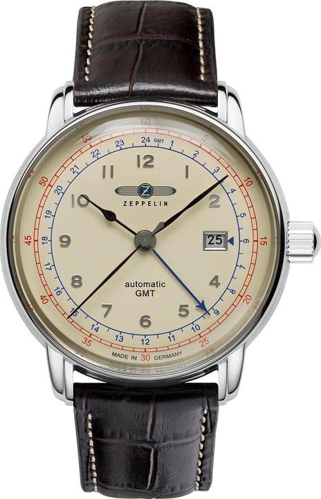 Actual product image Zeppelin Watch LZ129 GMT 76685 Automatic (Analogue wristwatch, 43 mm)