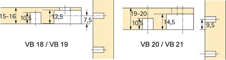 Produktbild Hettich Exzenter-Verbindungsbeschlag VB 20 / 21 (Verbindungsbeschlag, 200 Stk.)