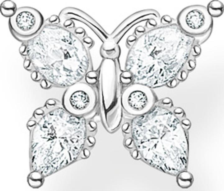 Immagine prodotto Thomas Sabo Orecchini singoli farfalla con pietre bianche (Argento 925)