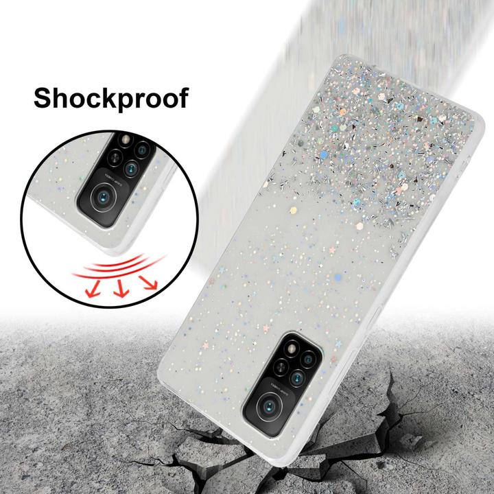Actual product image Cadorabo Bumper Case for Xiaomi Mi 10T / Mi 10T PRO TPU funkelnder Glitter (Mi 10T Pro, Mi 10T)