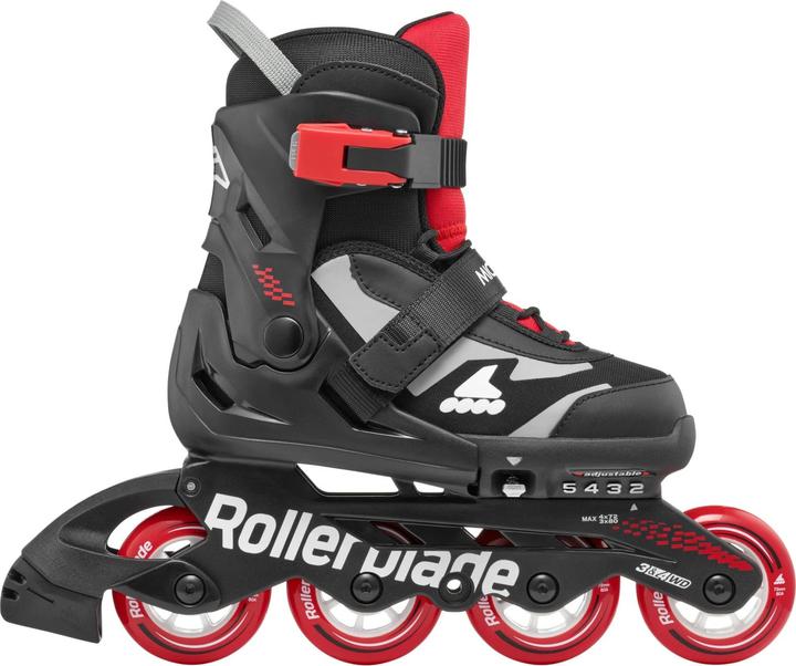 Actual product image Rollerblade Inline-Skates Microblade Combo Schwarz/Rot, 33-36.5 (33, 36.5)