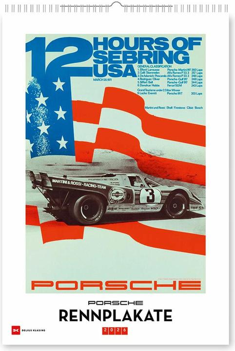 Produktbild Porsche Rennplakate 2026 (Deutsch)