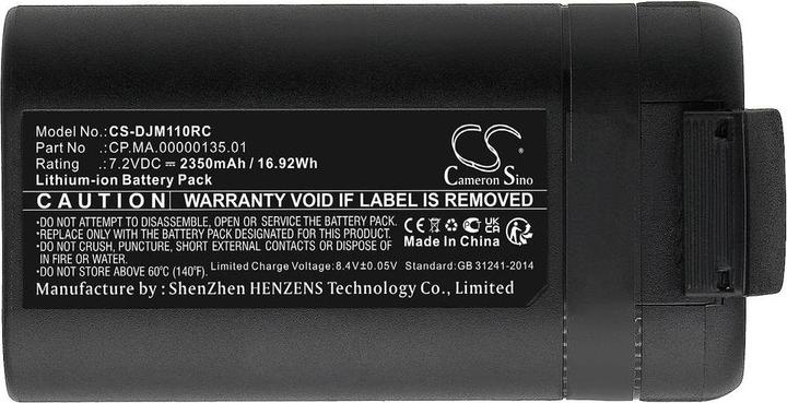 Actual product image CS Cameron Sino CS-DJM110RC modelling battery pack (LiPo) (Drone battery, DJI Mavic Mini, DJI Mavic Mini 2)
