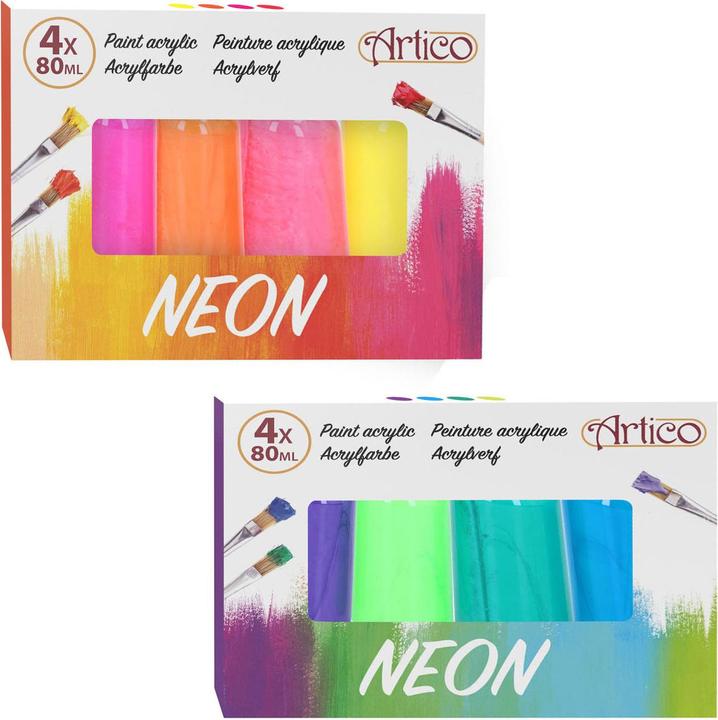 Actual product image Artico Acrylic paints (Neon)