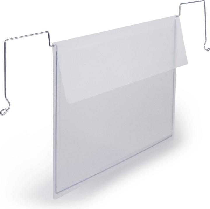 Produktbild Durable Drahtbügeltasche mit Klappe A5 quer PP 50 stk (A5, 50 x)
