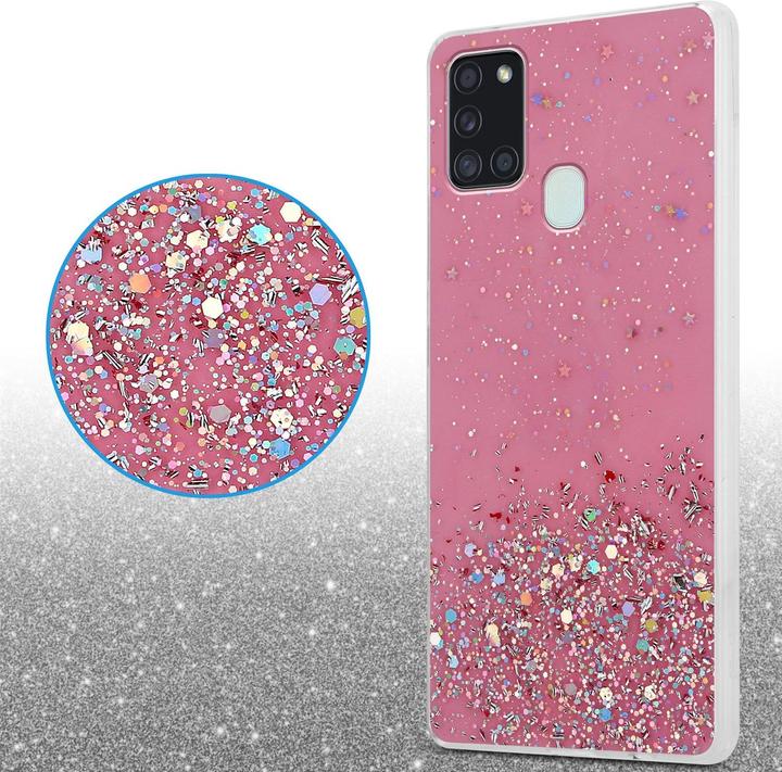 Image du produit Cadorabo Couverture TPU paillettes scintillantes (Samsung Galaxy A21s)