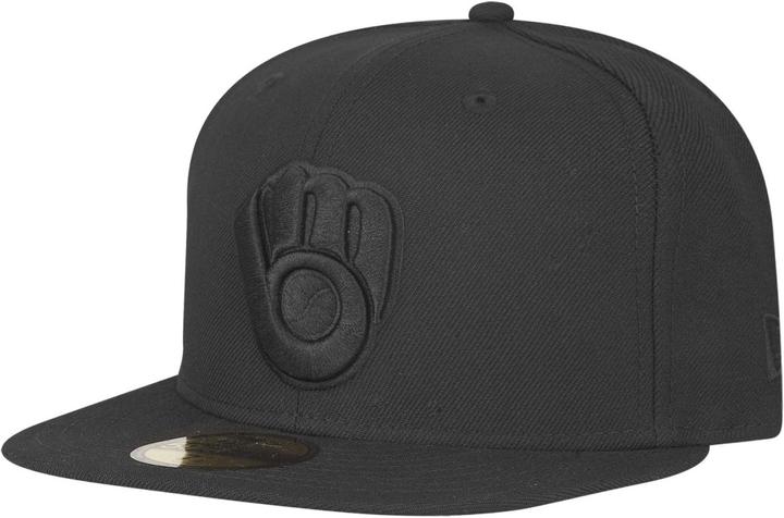 New Era 59Fifty Cap - MLB BLACK Milwaukee Brewers - 7 1/8 (7 1/8)