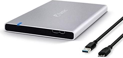 Immagine prodotto Fantec ALU-7MMU3 Contenitore esterno per HDD SATA III da 6,35 cm e 2,5 pollici con altezza di 7 mm USB 3.0 (2.5")