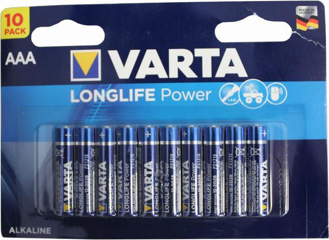 Productafbeelding Varta Vermogen met lange levensduur (10 Pcs., AAA, 1240 mAh)