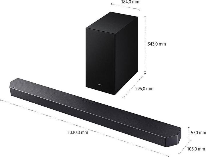 Actual product image Samsung Soundbar HW-Q610GF/ZG (3.1.2 Channel)