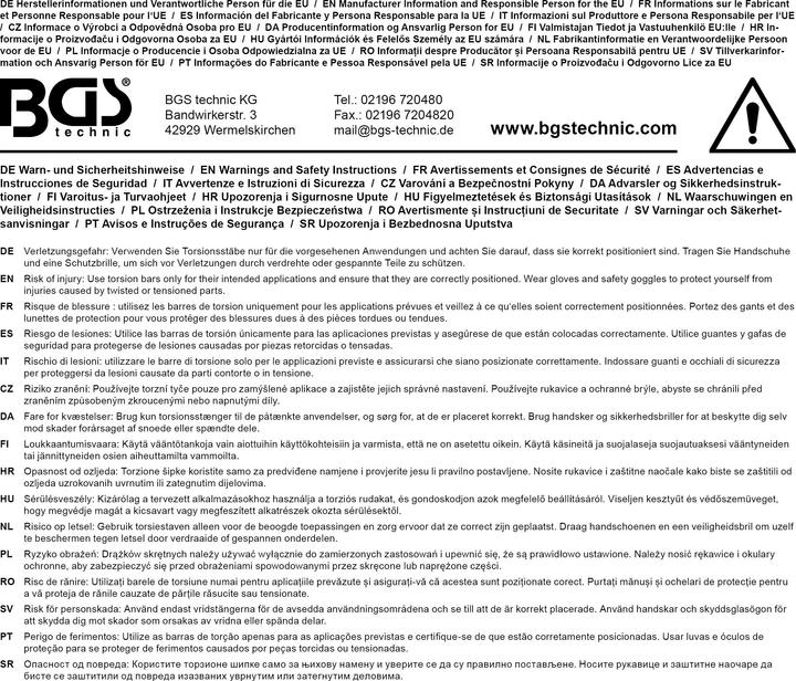 Produktbild BGS Torsionsstab-Satz (1/2", 100 Nm, 150 Nm)