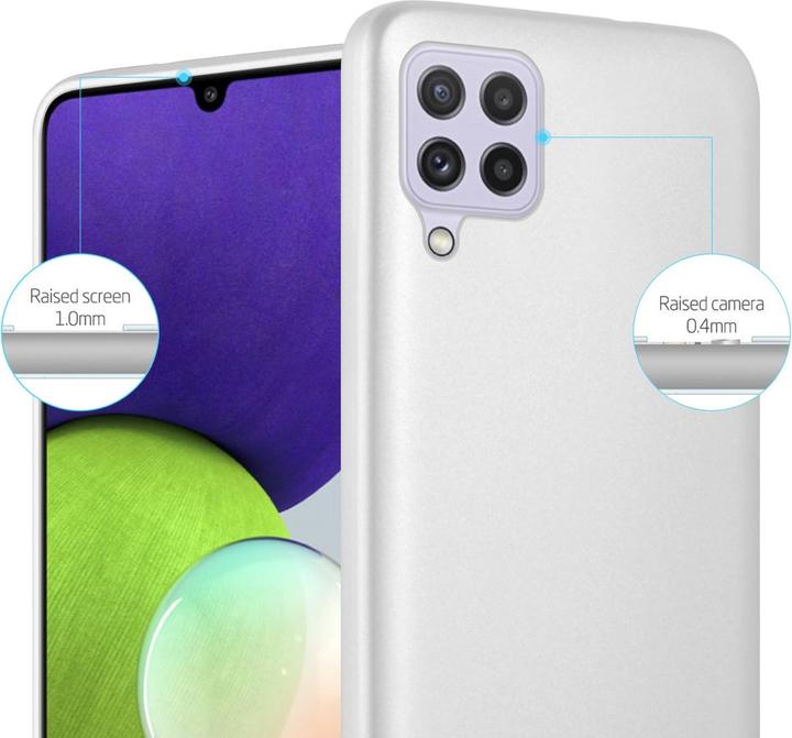 Image du produit Cadorabo TPU Matt Metallic Cover (Samsung Galaxy M22, Samsung Galaxy A22, Samsung Galaxy A32)
