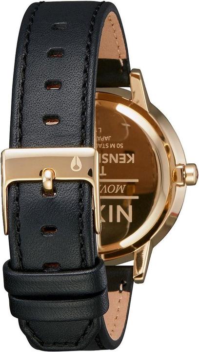 Image du produit Nixon Kensington Cuir Or Noir Argent (Montre analogique, 37 mm)