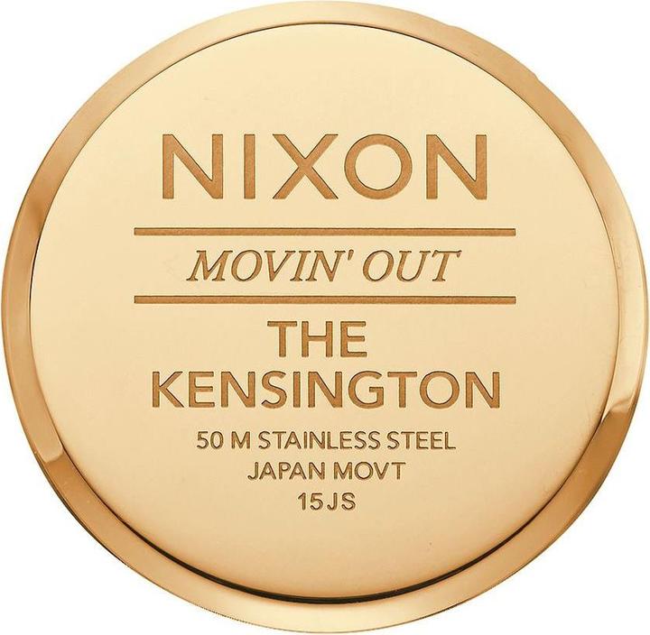 Image du produit Nixon Kensington Cuir Or Noir Argent (Montre analogique, 37 mm)