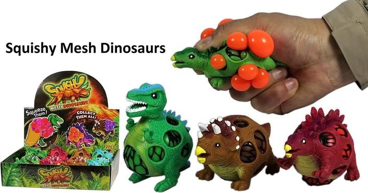Actual product image Magni Fun Trading Mesh Ball Dino - Assorted, price applies to 1 piece