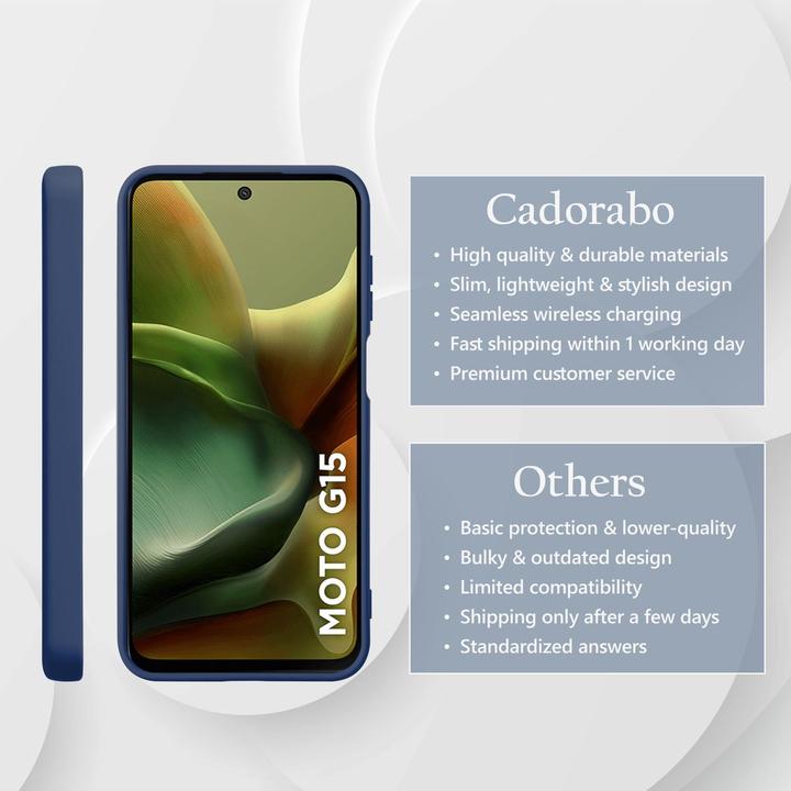 Produktbild Cadorabo Hülle für Motorola Moto G15 im Liquid Case Design (Motorola Moto C)