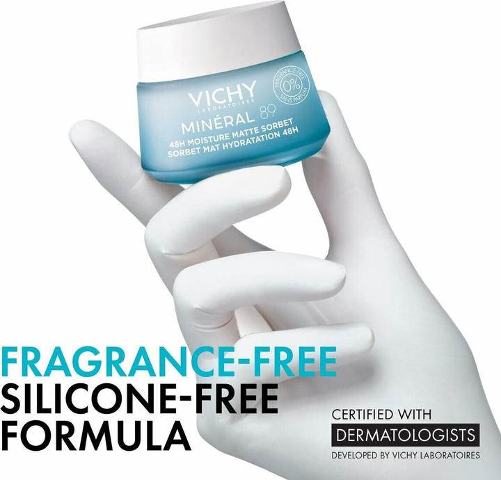 Actual product image Vichy Mineral 89 48hr Moisture Matte Sorbet (50 ml, Face toner)