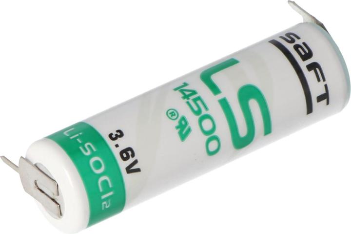 Actual product image Saft LS14500 AA, LS14500 LiSOCl2 1 print - / 2 print + (1 pcs., AA, 2600 mAh)