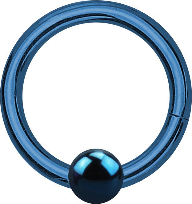 Star Piercing Dehnspirale schwarz bemalen mit Blumen aus Holz (Chirurgenstahl 316L, Organisch)