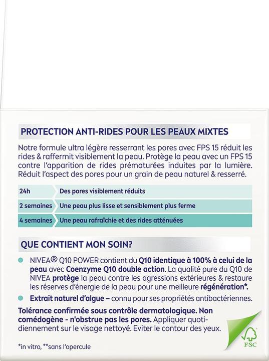 Actual product image NIVEA Q10 Power (50 ml, Day cream, SPF 15)