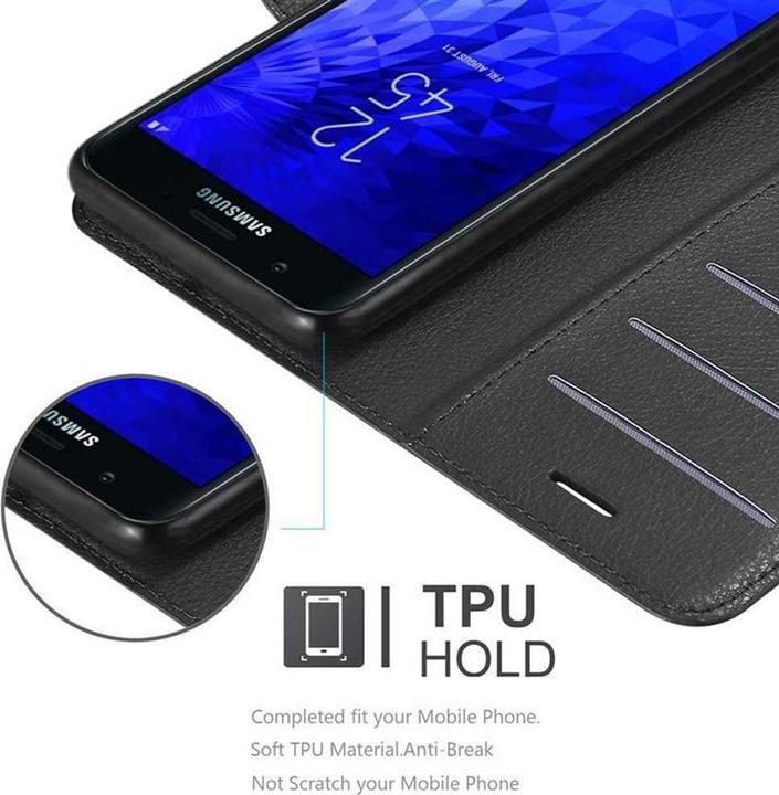 Actual product image Cadorabo Book with stand function cover (Samsung Galaxy J7 2018)