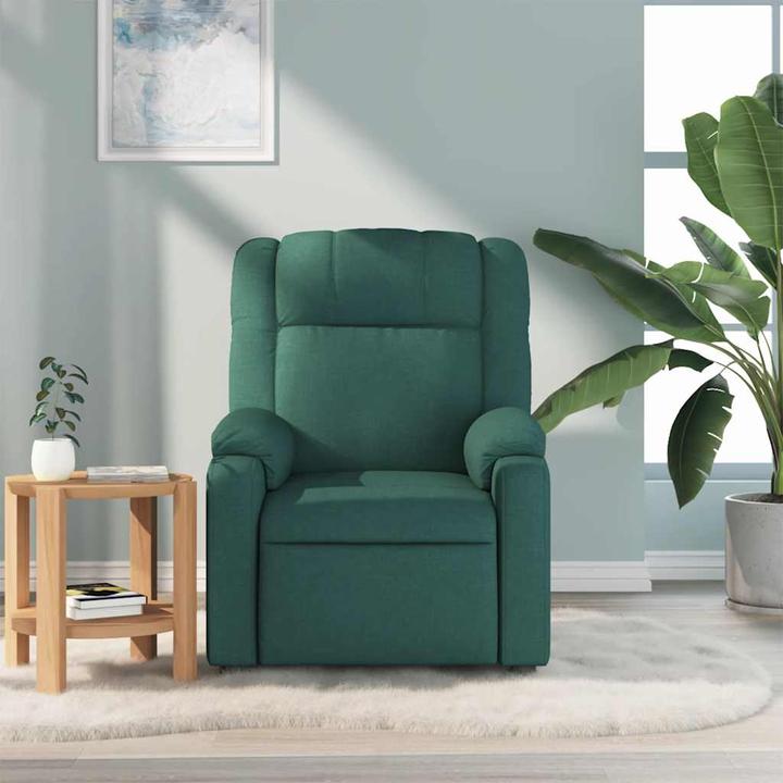Image du produit VidaXL Fauteuil de massage vert foncé Tissu,Couleur : vert foncé,Matériaux