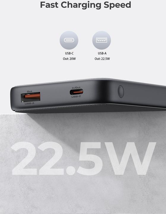 Immagine prodotto Aukey Spark Go Plus (10000 mAh, 22.50 W, 37 Wh)