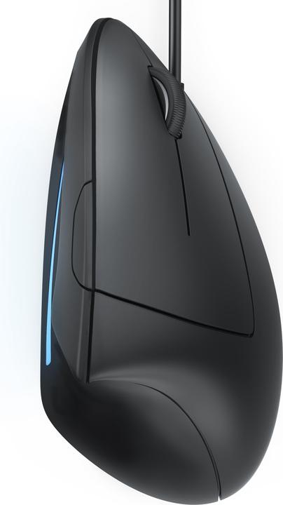 Image du produit CSL Souris verticale USB filaire, souris optique verticale, prévention du bras de souris/coude de (Filaire)