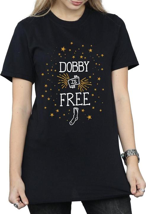Actual product image Womens/Ladies Dobby Is Free Cotton Boyfriend T-Shirt (M)