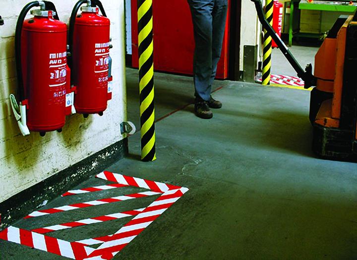 Actual product image tesa UNIVERSAL signal marking tape, self-adhesive PP warning tape for permanent marking (50 mm)