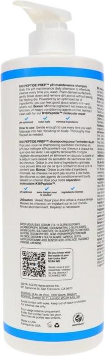 Image du produit K18 - Shampooing Peptide Prep pH Maintenance (930 ml, Shampoing liquide)