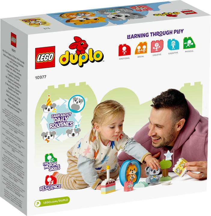 Produktbild LEGO Mein erstes Hündchen & Kätzchen - mit Ton (10977)
