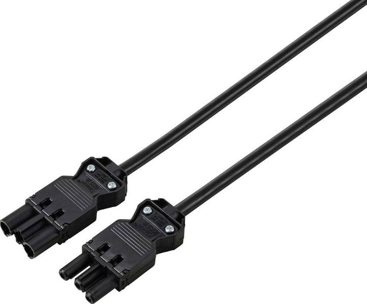Actual product image Sygonix SY-6676360 Verlängerungsleitung Schwarz 2 m (2 m, GST18)